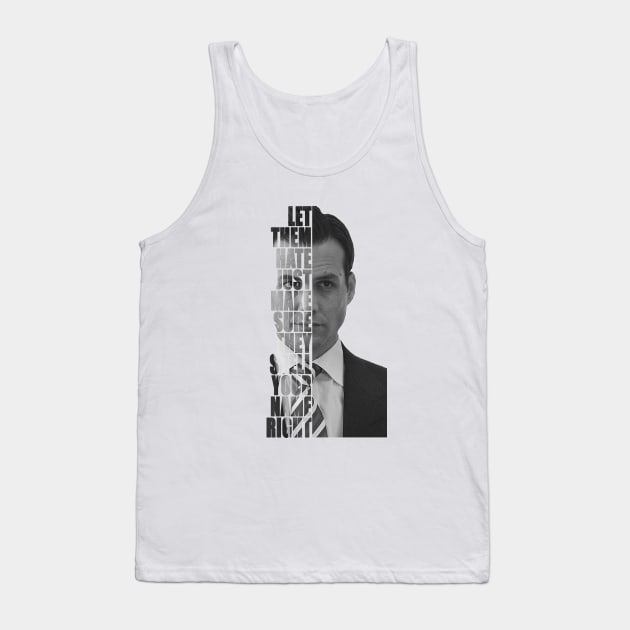 Harvey Specter - Spell Your Name Right Tank Top by The Architect Shop